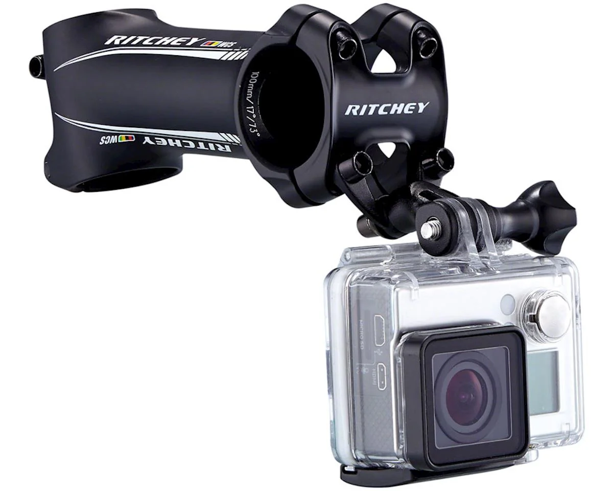Ritchey Universal Stem Mount (Black) (Narrow Spacing) (With GoPro Style Interface)